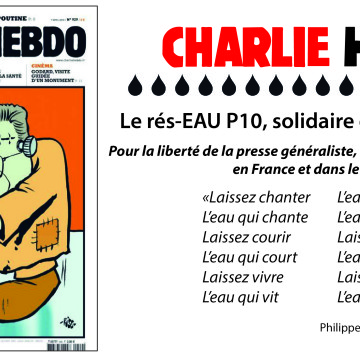 Le rés-EAU P10 solidaire de Charlie Hebdo
