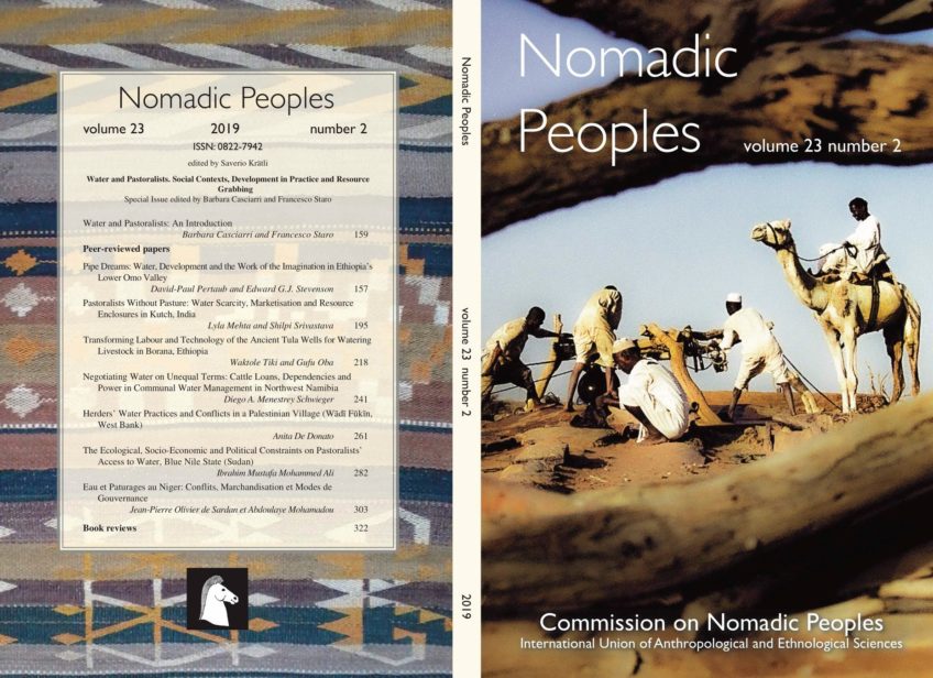 Special issue of Nomadic People: « Water and Pastoralists: Social Contexts, Development in Practice and Resource Grabbing »